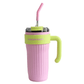 Straw Handle Thermos Cup